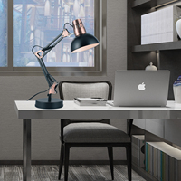 La lampe d'architecte en métal classique Vintage, ampoule E27, Flexible, lampe avec bras pivotant, pour bureau, chambre à coucher et bureau, design E27