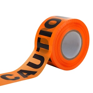 Nhà sản xuất tùy chỉnh in chướng ngại vật thận trọng an toàn PVC PE Phim trắng cảnh báo màu đỏ Băng - Product Image 5