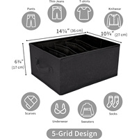 Vente chaude vêtements tiroir organisateur boîtes de rangement bacs pour jeans pliable garde-robe vêtements organisateur