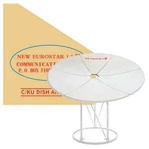 NOVO EUROSTAR 1.8M ku banda 180cm offset antena parabólica banda c 8 pés antena parabólica