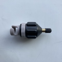 Adaptateur de valve à air noir pour planche de SUP, kayak, canoë, radeau, bateau pneumatique, bateau de pêche, accessoire de surf