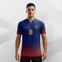Maillot de football rétro HOSTARON de haute qualité pour hommes, ensemble complet d'uniformes de football sublimés personnalisés 7v7 pour hommes