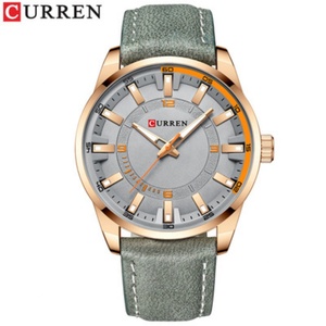 2022 New Arrival curren 8390 Brand Custom logo Simple <b>Automatic</b> Watches Men Wrist Watch Leather Straps 3atm Quartz Watches - Product Image 5