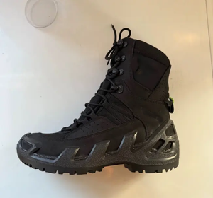 Botas de cuero vacuno de gamuza personalizadas TSB08, color marrón y camuflaje CP, para senderismo y entrenamiento, con cremallera lateral para hombre. - Product Image 1