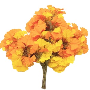 Planta artificial de plástico verde de árbol simulación leavef al aire libre falso árbol artificial de las Hojas de arce banyan hojas - Product Image 1