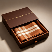 Boîte cadeau rigide pliable de luxe personnalisée, en carton kraft, écologique, matériaux recyclés pour accessoires de mode, cravates