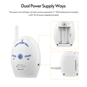 Moniteur Audio Portable bidirectionnel pour bébé, téléphone pour bébé, talkie-walkie 2.4G, Transmission sans fil, Hello Baby <span class=keywords><strong>Babyphone</strong></span> - Product Image 4