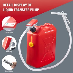 3.8 GPM Battery-Powered (5V/12V) Centrifugal Barrel Fuel Pump ATEX Certified Oil Filling Fuel Dispenser Petrol Service Equipment - Product Image 5