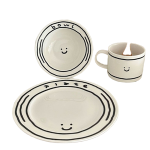 Taza de Cerámica con Diseño de Cara Sonriente de Dibujos Animados Estilo Coreano, 201-300 ml, Resistente al Calor, para Uso Doméstico, Desayuno, <span class=keywords><strong>Café</strong></span> y Jugos - Product Image 1
