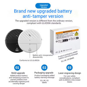 Détecteur de vibrations sans fil SP Xp-25, alarme antivol 125 dB avec son de klaxon pour la détection de bris de porte/fenêtre - Product Image 2
