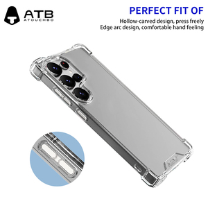 ATB Pour Samsung Galaxy S24 Plus Couverture Arrière <span class=keywords><strong>Transparente</strong></span> Ultra Mince Clair Souple TPU Téléphone étui pour Samsung S25 Ultra S23 <span class=keywords><strong>S22</strong></span> + - Product Image 3
