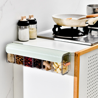 COIZY Organisateur d'épices, ensemble de boîtes de rangement en plastique pour aliments scellés, pot à sucre, boîte à épices en plastique