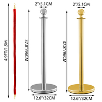 En stock 1.5M Queue Stanchions Ceintures Rétractables Corde Barrière En Acier Inoxydable Contrôle De Foule Stand Ligne Diviseurs Flexibarrier