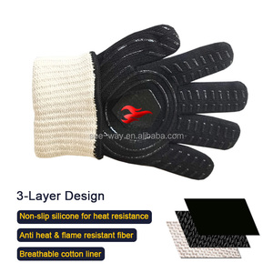 Gants de protection <span class=keywords><strong>pour</strong></span> les avant-bras Seeway à manches extra longues, professionnels, résistants à la chaleur, <span class=keywords><strong>pour</strong></span> barbecue, <span class=keywords><strong>four</strong></span>, modèle 932F - Product Image 3