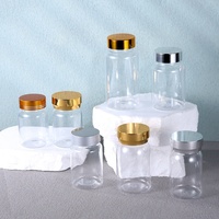 Bouteille vide en PET noir de 80, 100, 120, 150 ml pour pilules, capsules, comprimés et poudres – Pot d'emballage