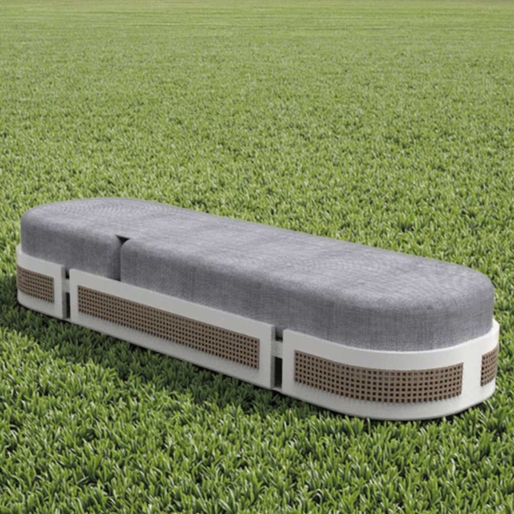 All-Weather Metal Patio Chaise Lounge for Poolside Relaxation Sunning Beachfront Gardens Parks-for Outdoor Hospitality Use