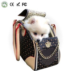 Tas punggung kapasitas 5kg untuk anak anjing kecil Fashion mewah tahan air ramah lingkungan ransel tempat anak anjing ritsleting kulit PU perjalanan luar ruangan berjalan - Product Image 1