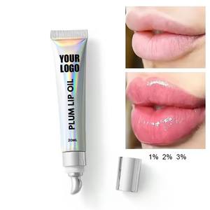 Hidratante personalizado suavizar reducir las líneas finas aumento de la elasticidad brillante potenciador 1% 2% 3% labio Plumper lápiz <span class=keywords><strong>labial</strong></span> brillo de <span class=keywords><strong>labios</strong></span> aceite de <span class=keywords><strong>labios</strong></span> - Product Image 3