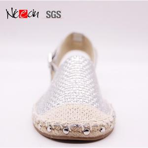 High Quality weiche Comfort baumwolle <span class=keywords><strong>stoff</strong></span> oberen jute flache schuhe thik sohle espadrille - Product Image 5