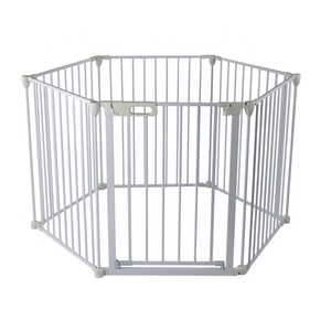 Barrière <span class=keywords><strong>de</strong></span> sécurité pour bébé écologique à double verrouillage, facile à installer, barrière anti-feu pliable en 5 sections, barrière <span class=keywords><strong>de</strong></span> cheminée en métal à fermeture automatique, 3 en 1 pour bébé - Product Image 6