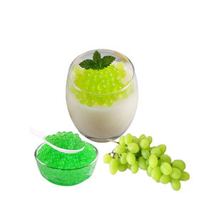 Perles de boba éclatantes saveur raisin vert pour bubble tea, certifiées Halal, fournisseur en gros de billes de jus de fruits saveur passion - Product Image 5