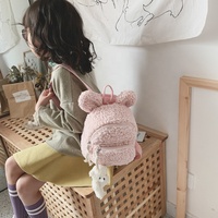 Mode mignon design dessin animé en peluche enfants sac à dos haute qualité garçons et filles étudiant sac d'école