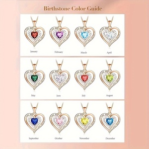 Collier pendentif en forme de cœur serti de diamants, cadeaux festifs pour la Saint-Valentin, Halloween, Pâques, souvenirs pour fêtes à domicile - Product Image 6