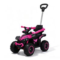 Voiture à pousser populaire pour enfants, jouet à 4 roues pour bébé, quad ATV pour enfants avec barre de direction à commande parentale