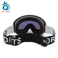 Masque de ski/snowboard anti-buée à trois couches avec revêtement miroir en mousse, protection UV400 et ventilation, prêt à être expédié