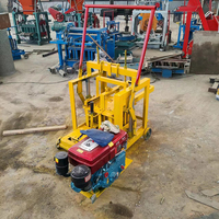 Chine machine à blocs de ciment machine à blocs de béton petite machine de fabrication de briques semi-automatique