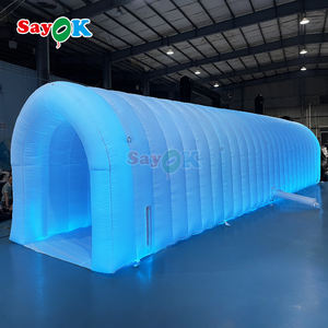 Sayok Tente <span class=keywords><strong>tunnel</strong></span> gonflable <span class=keywords><strong>de</strong></span> luxe à éclairage LED Tente gonflable blanche pour fête événementielle - Product Image 1