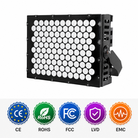 Projecteur LED de scène 1000W 1200W SMD5050 IP66, profilé, à effet flash Aura, grand format en aluminium, DMX 512 RGBW RGB, pour exposition intérieure