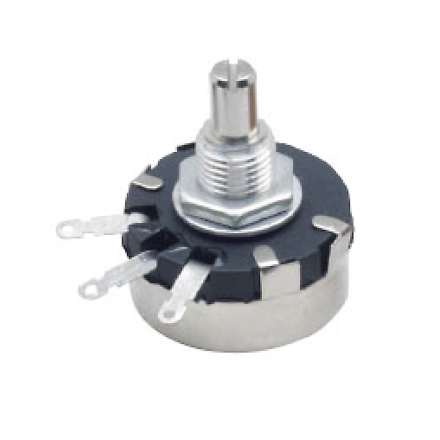 WX110 and WX010 6mm Round Metal Shaft Single-turn Wire-wound Potentiometers with Different Resistance Values (10 Ohm - 22K Ohm)