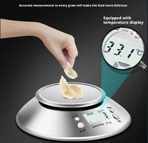 <span class=keywords><strong>Balance</strong></span> de <span class=keywords><strong>cuisine</strong></span> en acier inoxydable 5 kg/1 g avec bol, mesure numérique du poids pour la pâtisserie, utilisation domestique intelligente, alimentée par piles AAA - Product Image 6