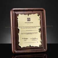 Nouveau porte-certificat en bois massif de noyer noir, porte-médaille en bois, trophée personnalisé, plaque créative, fabriqué en Chine
