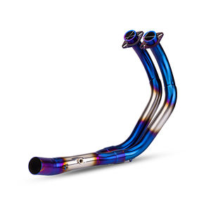 Pour YAMAHA <span class=keywords><strong>MT07</strong></span> FZ07 MT-07 <span class=keywords><strong>Mt07</strong></span> en-tête de tuyau d'échappement avant coude d'échappement XSR700 traceur moto <span class=keywords><strong>silencieux</strong></span> d'échappement - Product Image 6