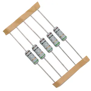 Resistor luka kawat non-induktif, 1% presisi tinggi 1/2W 1W 2W 3W 5W 7W 8W 10W NKNP Resistor luka kawat