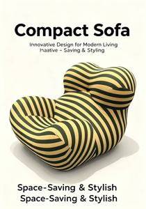 Modern PC <b>Material</b> Portable <b>Sofa</b> with App Control and Compact Design for Home Office Hotel Use - Product Image 1