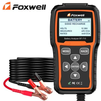 Foxwell BT-715 analyseur de batterie de voiture 12V & 24V AGM / EFB testeur de batterie à plaque plate remplacé Foxwell BT-705 multilingue