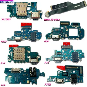 Original USB Charger Charging Port Flex Cable Dock Connector For Samsung Galaxy s23 plus note 20 ultra a52s a54 a53 a72 a24