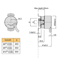 Encodeur rotatif à impulsions élevées Hengxiang 10000ppr IP65 6000 tr/min KH39 6 mm à trou traversant, encodeur optique de levage, prix