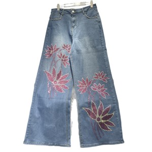 <span class=keywords><strong>Jeans</strong></span> da donna 2026 taglie forti con strass, a vita alta, vestibilità ampia, gamba dritta, pantaloni <span class=keywords><strong>lunghi</strong></span> resistenti - Product Image 5