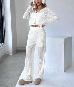 Conjuntos personalizados de pijamas informales de talla grande para mujer, chándal, pantalones cortos de salón y <span class=keywords><strong>sudadera</strong></span> de gran tamaño - Product Image 2