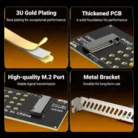 Tarjeta de Expansión JEYI PCIe5.0 X1 NVMe de 32Gbps, PCB con Refrigeración Hueca para SSD M.2 2280/60/42/30, Compatible con Windows, Linux, macOS, Venta al Por Mayor