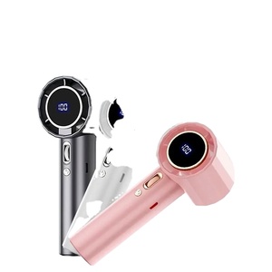 100-Speed Handheld 15°C Instant Cooling Brushless Motor Portable <b>Mini</b> <b>Fan</b> With Digital Display for Summer - Product Image 1