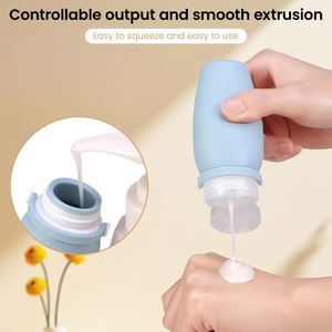Juego de Botellas de Viaje Reutilizables, Portátiles, a Prueba de Fugas, de Silicona Suave, Recargables, para Artículos de Aseo y Cosméticos - Product Image 4