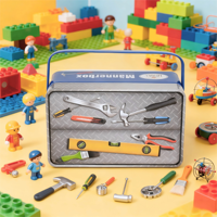Boîte d'emballage de jouets avec poignée, Boîte en fer pour stockage de petits articles Boîte en fer