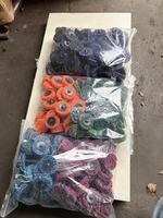 Outils abrasifs, disques à bande à changement rapide en polypropylène violet de 2 pouces, 46 #   Carbure de silicium, grain moyen, haute dureté, pour le meulage de l'aluminium