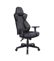 Chaise de jeu ergonomique professionnelle personnalisée de style moderne à dossier haut de luxe, noire