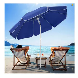 חם מכירות חיצוני תליית מסחר חיצונית כבד מעמד גוון מודפס מותאם אישית לוגו מחסה tassel מטריה בחוף הים